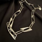 Choker Gümüş Renk Ataç Model Kolye - Görsel 2