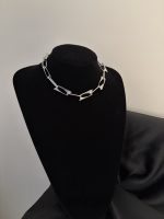 Choker Gümüş Renk Ataç Model Kolye
