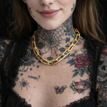 Choker Gold Renk Ataç Model Kolye